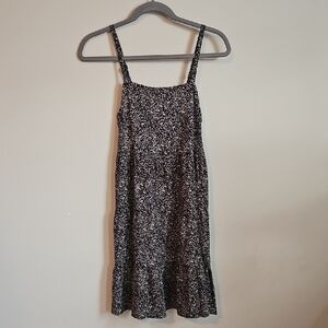 Old Navy Black and Silver Sequin Midi Sundress